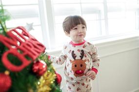 img 1 attached to 🎃 VAENAIT BABY Kids Boys Girls Halloween and Christmas Pajama Set, 12M-12Y, X-Mas Pyjamas Sleepwear