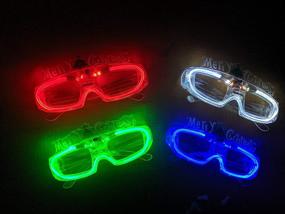 img 3 attached to 🎄 4-Pack LED Merry Christmas Glasses with Light Up Feature