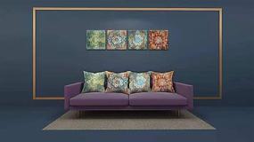 img 2 attached to 🌺 Multicolor Floral Decorative Pillow Covers - Set of 4: Farmhouse Style for Living Room, Bedroom, Sofa, and Car