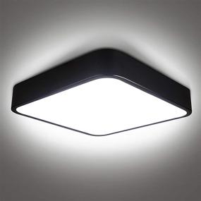 img 4 attached to 💡 bedee 24W LED Ceiling Light Flush Mount Fixture: 12 Inch Square Lamp for Kitchen Hallway Bathroom Office Stairwell, Waterproof, Super Bright 6500K Cold White – Long Life and High CRI 80 Ra+