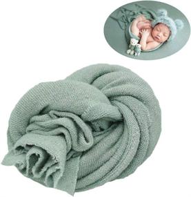 img 1 attached to 📸 Capture Precious Moments with our Newborn Photography Stretch Wrap and Blanket Set: Ideal Props for Baby Photo Shoots, Swaddling, and Memorable Portraits!