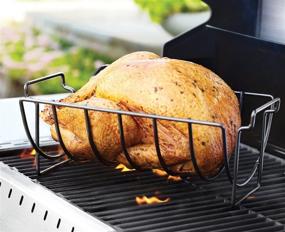 img 2 attached to 🥩 Outset QD50 Non-Stick Reversible Roast and Rib Rack: Convenient Size for Perfectly Grilled Meats!