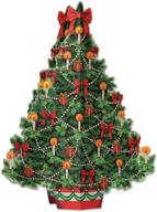 🎄 multicolored one size beistle 3d christmas tree centerpiece logo