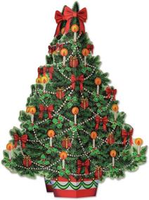 img 4 attached to 🎄 Multicolored One Size Beistle 3D Christmas Tree Centerpiece