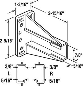 img 1 attached to 🛠️ Enhance Drawer Stability with Prime Line 7240 Drawer Track Brackets