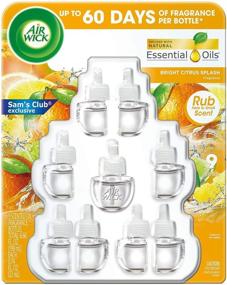 img 4 attached to 🍊 Refresh Your Space with Air Wick Bright Citrus Splash - 9 Natural Essential Oil Fragrance Bottles
