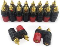 🔌 high-quality (10pcs) mcigicm terminal binding post amplifier with dual copper 2-way banana plug jacks logo