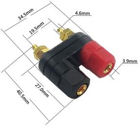 img 3 attached to 🔌 High-Quality (10Pcs) MCIGICM Terminal Binding Post Amplifier with Dual Copper 2-Way Banana Plug Jacks