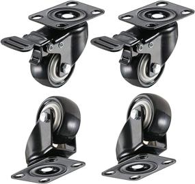 img 4 attached to Enhanced Durability: Bayite Polyurethane Casters - High Capacity without Compromise