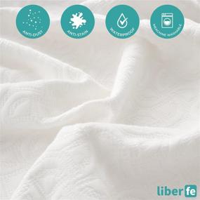 img 1 attached to 🌿 Liberfe King Size Bamboo Waterproof Mattress Protector - Cooling Breathable Bed Cover with 18 inch Deep Pocket, Ultra Soft Noiseless 3D Air Fabric