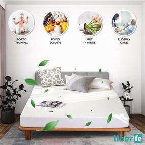 img 3 attached to 🌿 Liberfe King Size Bamboo Waterproof Mattress Protector - Cooling Breathable Bed Cover with 18 inch Deep Pocket, Ultra Soft Noiseless 3D Air Fabric