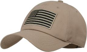 img 4 attached to 🧢 American Flag Baseball Cap for Men and Women - Low Profile USA Army Tactical Operator Military Hat