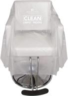 💺 salon, spa, barbers & more: clear tear-resistant disposable chair covers 25pk (71"x59") logo