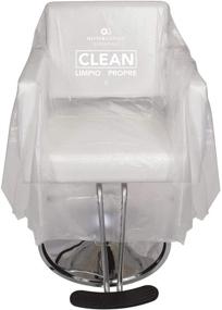 img 4 attached to 💺 Salon, Spa, Barbers & More: Clear Tear-Resistant Disposable Chair Covers 25pk (71"x59")