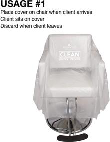 img 2 attached to 💺 Salon, Spa, Barbers & More: Clear Tear-Resistant Disposable Chair Covers 25pk (71"x59")