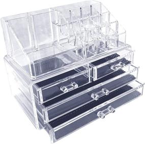 img 2 attached to 🗄️ Sodynee 2 Piece Makeup Cosmetic Organizer Drawer Storage