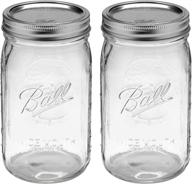 ball quart jar silver wide logo