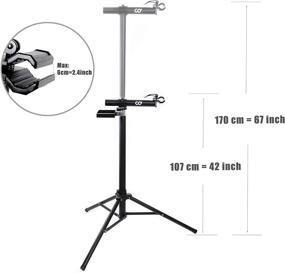 img 3 attached to 🚲 CyclingDeal Full Aluminum Bike Repair Stand - Portable Mechanics Workstand for Mountain Road Bikes Maintenance – Weight Limit 22kg (48 lbs)