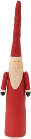 img 4 attached to 🎅 Hand-Painted Canvas Santa by Creative Co-Op - 14" H, Red Figures and Figurines, Multi-Color