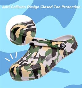 img 2 attached to 🔍 Kids' Camouflage Sandals: Comfy Clogs & Slippers for Boys' Gardening