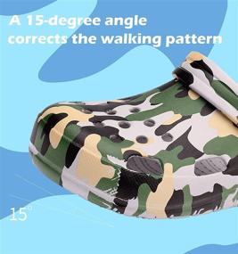 img 1 attached to 🔍 Kids' Camouflage Sandals: Comfy Clogs & Slippers for Boys' Gardening