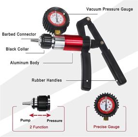 img 2 attached to AutoWanderer Brake Bleeder Kit: 21-Piece Hand Held Vacuum Pump Tester for Efficient Brake & Clutch Fluid Bleeding