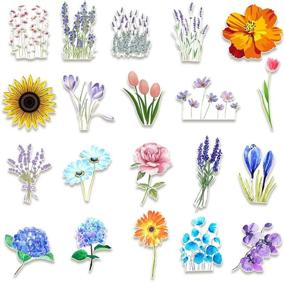 img 3 attached to Aesthetic Flowers & Plants Stickers Pack - 50 Pcs Exquisite Waterproof Vinyl Stickers for Laptop, Hydroflasks, Waterbottle, Bike, Luggage, Car, Phone, Tablet, Bicycle - Ideal for Teens Girls & Boys