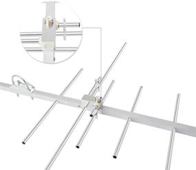 img 2 attached to 📡 TWAYRDIO High Gain Yagi Antenna 144/430MHz, 100W, Dual Band 2M/70cm with UHF Female Connector for VHF UHF Mobile Radio, Two-Way Radio, FM Transceiver – Aluminum Alloy Yagi Antennas