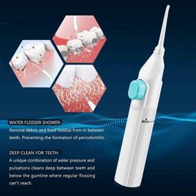 img 1 attached to 🚿 AR-W-11 Portable Water Flosser - Cordless Dental Oral Irrigator for Professional Teeth Cleaning on the Go