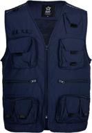 versatile men’s mesh fishing vest: lightweight, quick-dry, multi-pocket design for outdoor activities and photography логотип