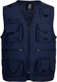 img 4 attached to Versatile Men’s Mesh Fishing Vest: Lightweight, Quick-Dry, Multi-Pocket Design for Outdoor Activities and Photography