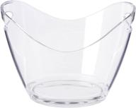 🍾 devine accessories: 3.5l clear acrylic ice bucket, ideal for 2 wine or champagne bottles logo