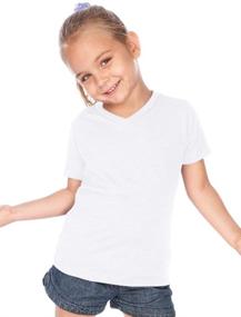 img 1 attached to 👕 Kavio! Toddlers V Neck Short Sleeve: Stylish and Comfy Shirts for Little Ones