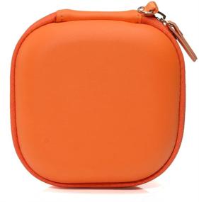 img 3 attached to 🧡 Bright Orange Protective Case for Bose SoundLink Micro Bluetooth Speaker with Secure Pulling Out Strap Design, Ideal Color and Shape Matching, Convenient Mesh Pocket for Cable and Accessories