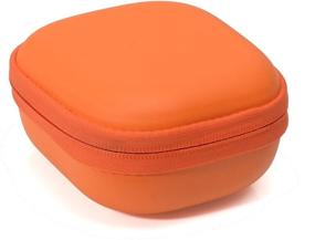 img 2 attached to 🧡 Bright Orange Protective Case for Bose SoundLink Micro Bluetooth Speaker with Secure Pulling Out Strap Design, Ideal Color and Shape Matching, Convenient Mesh Pocket for Cable and Accessories