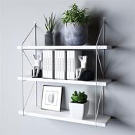 📚 3-tier display wall shelf storage rack in white by welland logo