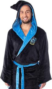 img 3 attached to 🧙 Harry Potter Adult Fleece Hooded Sleepwear for Men's Lounge