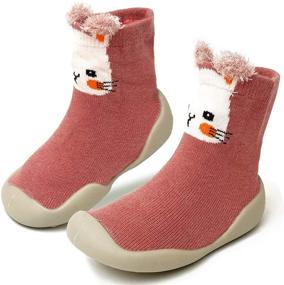 img 4 attached to 👦 Comfortable & Secure Toddler Slipper Socks for Boys - Non-Skid & Breathable Shoes