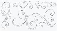 💎 eyelet outlet sparkling jewel swirls 468/pkg-clear logo