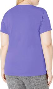 img 3 attached to Just My Size Women's Plus-Size Cool DRI V-Neck Tee: Stay Comfortably Fresh All Day!