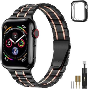 img 4 attached to Suplink совместим с Apple Watch Band 38 мм 40 мм 42 мм 44 мм для женщин мужчин