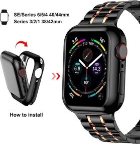 img 3 attached to Suplink совместим с Apple Watch Band 38 мм 40 мм 42 мм 44 мм для женщин мужчин