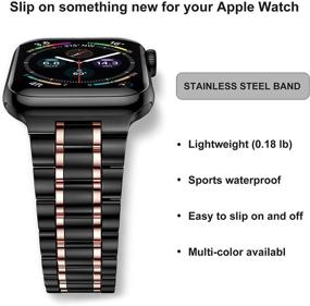 img 1 attached to Suplink совместим с Apple Watch Band 38 мм 40 мм 42 мм 44 мм для женщин мужчин