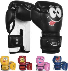 img 4 attached to 🥊 Jayefo Youth Boxing Gloves 4-6oz Training MMA Boys Girls Punching Bag Kickboxing Muay Thai Junior Gloves Gift for Kids