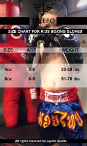 img 1 attached to 🥊 Jayefo Youth Boxing Gloves 4-6oz Training MMA Boys Girls Punching Bag Kickboxing Muay Thai Junior Gloves Gift for Kids