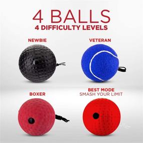 img 3 attached to CHAMPS MMA Boxing Reflex Ball: Ultimate Home Training Equipment for Boosting Reaction Speed and Hand Eye Coordination