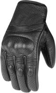 🧤 high-performance men's premium leather motorcycle gloves with gel padding and perforated protection: sizing for optimal fit logo