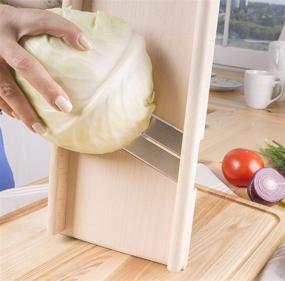 img 3 attached to 🥬 SHSH trade group Slaw Slicer Sauerkraut Shredder Cutter - Premium Cabbage Shredder with Dual Blades - Innovative Coleslaw Slicer Maker for Perfect Cabbage Shreds