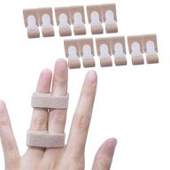 🤞 finger buddy wraps - 12 pcs finger loop tapes for broken, jammed, swollen finger or dislocated joint - splint brace for pinky, ring, middle, index, and trigger finger - toe strap bandage логотип