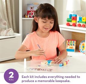 img 3 attached to Melissa & Doug Decorate Your Own Wooden Train: Enhance Your Creativity with Fun DIY Art Project